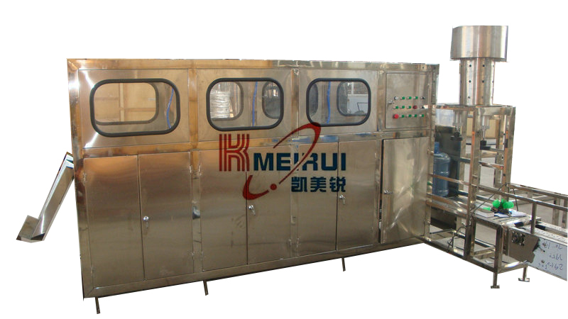 5加侖沖洗、灌裝、壓蓋機(jī)一體機(jī)